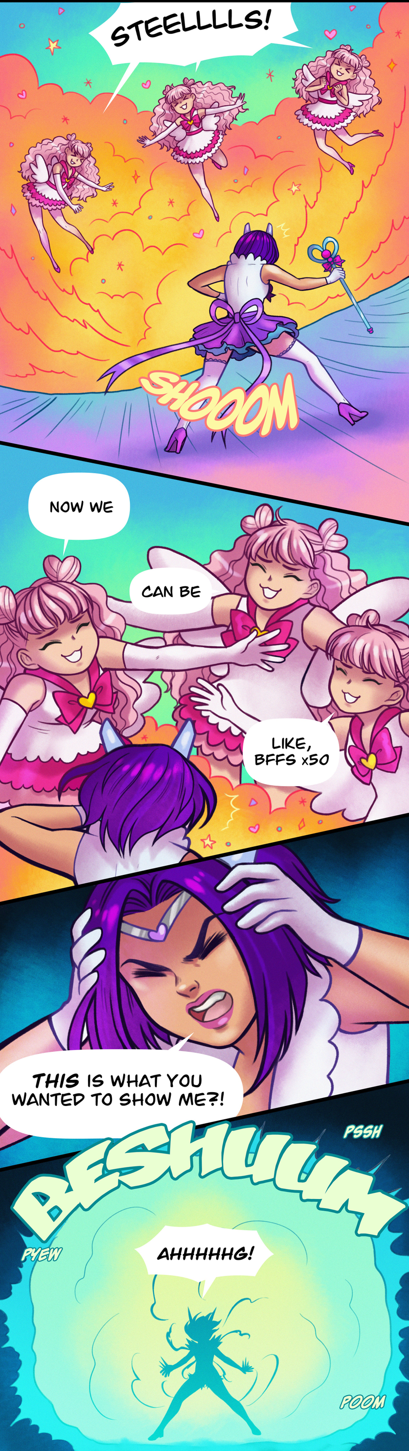 Illustration for article titled Stela exclusive: Magical video-game girls kick ass in Chaos Arena: Crystal Fighters